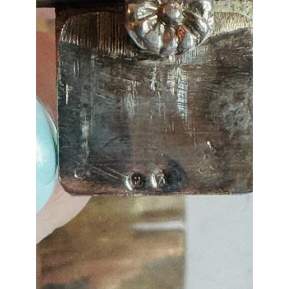 Vintage Topazio Mexico Sterling Silver Black Enamel Hinged Wide Cuff Bracelet - Picture 11 of 12